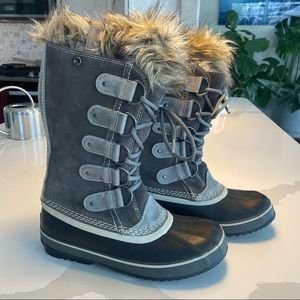 Sorel Women’s Joan of Arctic Boot - Quarry, Black, Waterproof Snow Boots